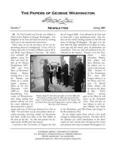 The Papers of George Washington  Number 7  Newsletter