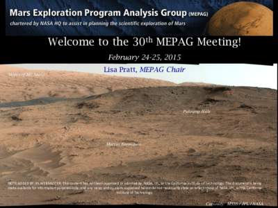 Spaceflight / Outer space / Discovery and exploration of the Solar System / Exploration of Mars / Astrobiology / NASA / Mars rovers / Space probes / Mars Exploration Program Analysis Group / ExoMars / MAVEN / Mars
