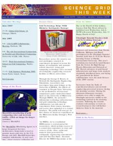 About SGTW | Subscribe | Archive | Contact SGTW  June 29, 2005 Calendar/Meetings