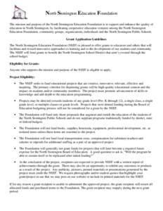Microsoft Word - NSEF grant application revised Oct 08.doc