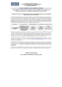 REPÚBLICA BOLIVARIANA DE VENEZUELA MINISTERIO DEL PODER POPULAR DE PLANIFICACIÓN Y FINANZAS COMISIÓN DE ADMINISTRACIÓN DE DIVISAS (CADIVI) COMISIÓN DE CONTRATACIONES  Nº CADIVI-COMISIÓN DE CONTRATACIONES-CA-VA-008