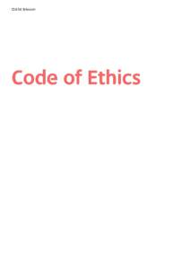 CSR SK Telecom  Code of Ethics CSR SK Telecom