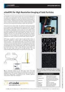 NANOSCOPY  APPLICATION NOTE M14 Scanning Probe Microscopes for extreme Environments