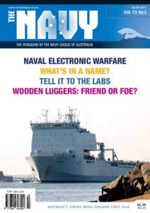 JUL-SEP[removed]VOL 73 No3 NAVAL ELECTRONIC WARFARE WHAT’S IN A NAME?