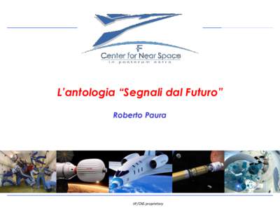 L’antologia “Segnali dal Futuro” Roberto Paura Project Management Institute  Southern Italy Chapter