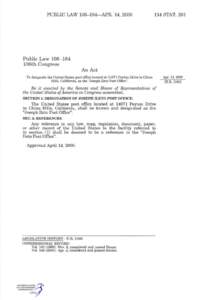 PUBLIC LAW[removed]—APR. 14, [removed]STAT. 201 Public Law[removed]106th Congress