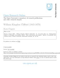 Open Research Online The Open University’s repository of research publications and other research outputs
