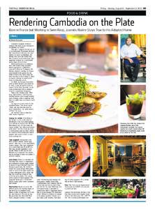 THE WALL STREET JOURNAL.  Friday - Sunday, August 31 - September 2, 2012 | W5 FOOD & DRINK