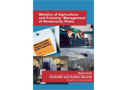 Ministry of Agriculture and Forestry: Management of Biosecurity Risks