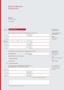 Deutsch-Britische Gesellschaft DBG e.V. Pariser Pl atzBerlin