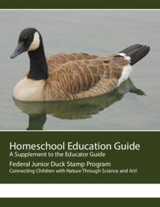 Homeschool Education Guide A Supplement to the Educator Guide Federal Junior Duck Stamp Program  Connecting Children with Nature Through Science and Art!