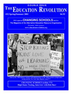 THE  DOUBLE ISSUE EDUCATION REVOLUTION