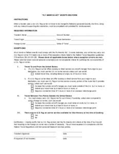 Print  Reset Form “FLY AMERICA ACT” EXCEPTIONS FORM INSTRUCTIONS