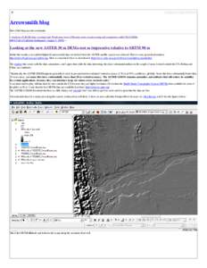 Arrowsmith blog » Blog Archive » Looking at the new ASTER 30 m DEMs–not so impressive relative to SRTM 90 m