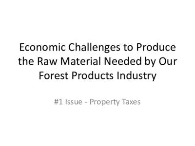 Forest Products Industry Presentation