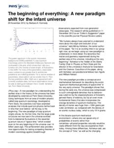 The beginning of everything: A new paradigm shift for the infant universe