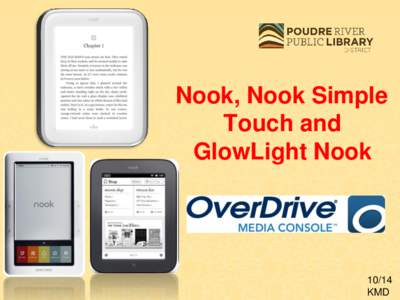 Nook, Nook Simple Touch and GlowLight NookKMD
