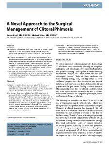 Case Report  A Novel Approach to the Surgical