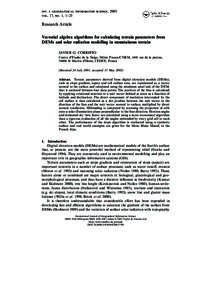 . .   , 2003 . 17, . 1, 1–23 Research Article Vectorial algebra algorithms for calculating terrain pa