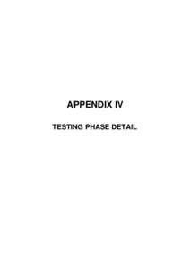 APPENDIX IV TESTING PHASE DETAIL Literature Review The literature review was undertaken to provide a baseline of knowledge on the relationship between fuel volatility and motor vehicle evaporative emissions. There was s