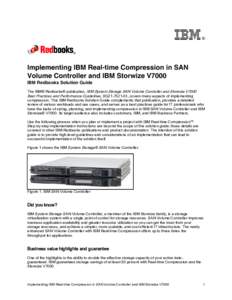 Implementing IBM Real-time Compression in SAN Volume Controller
