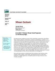 Economic Research Service Situation and Outlook WHS-16f