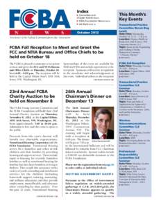 Index  Committee and Chapter Events PAGE 6  FCBA Foundation News PAGE 8