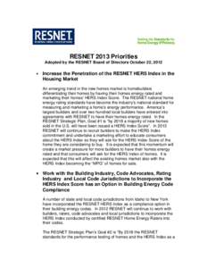 Microsoft Word - Adopted 2013 RESNET Priorities[removed]