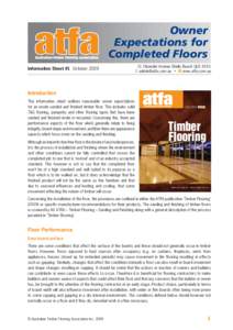 1_Owner Expectations for Completed Floor.indd