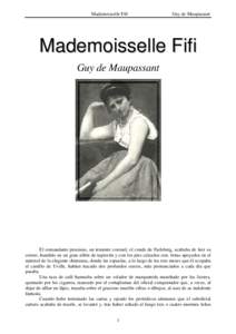 Microsoft Word - Maupassant, Guy de - Mademoisselle Fifi.doc