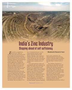 In-Focus  India’s Zinc Industry Stepping ahead of self sufficiency  Z