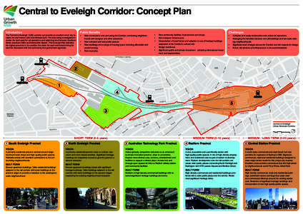Central to Eveleigh Corridor: Concept Plan Introduction The ‘Central to Eveleigh’ (C2E) corridor can provide an excellent inner city location for new homes, jobs and infrastructure. The area being investigated includ