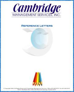 Cambridge Management Services - Reference Letters