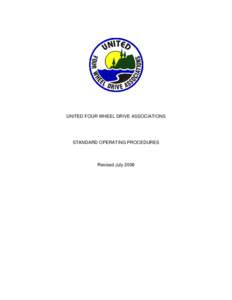 UNITED FOUR WHEEL DRIVE ASSOCIATIONS  STANDARD OPERATING PROCEDURES Revised July 2008