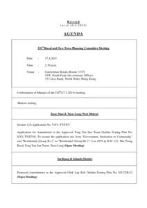 Revised (as atAGENDA  531st Rural and New Town Planning Committee Meeting
