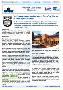 Business accounting software…  customisation... reporting...