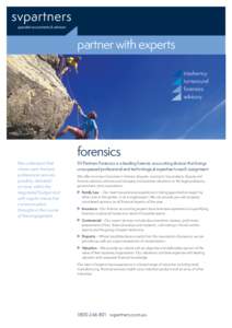 partner with experts insolvency turnaround forensics advisory