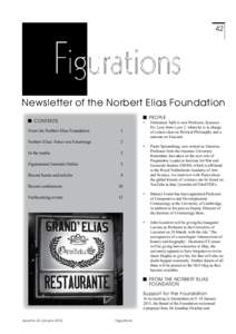 42  Newsletter of the Norbert Elias Foundation contents  •