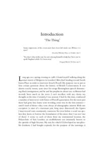 OUP CORRECTED PROOF – FINAL, , SPi  Introduction ‘The Thing’ Some impression of the event must have been left inside me. Where is it now?