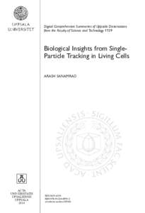 Biological Insights from Single-Particle Tracking in Living Cells