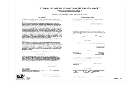 Interlocutory Order, Stearns County District Court File No. C8LEGAL DESCRIPTION BOUNDARY COMMISSION’S APPROVAL