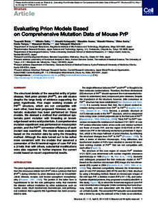 Evaluating Prion Models Based on Comprehensive Mutation Data of Mouse PrP