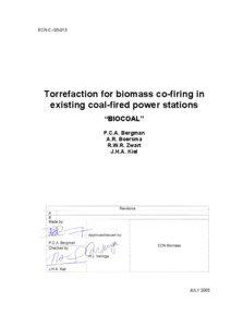 ECN-C[removed]Torrefaction for biomass co-firing in