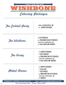 party with the bone  WISHBONE Catering Packages se