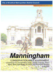 Manningham CONSERVATION AREA ASSESSMENT (comprising five Conservation Areas: Apsley Crescent, Eldon