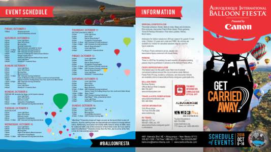 Balloon Fiesta Schedule of Events_2018.cdr