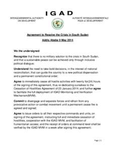 Sudan / Riek Machar / Salva Kiir Mayardit / African Union / Foreign relations of Sudan / Comprehensive Peace Agreement / Africa / Second Sudanese Civil War / Intergovernmental Authority on Development