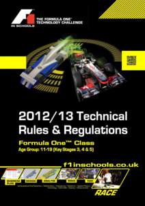 F1 in Schools™ - 2012 World Finals Technical Regulations  ©F1 in Schools Ltd. Page 1 of 25