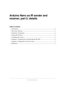 Arduino Nano as IR sender and receiver, part 2: details