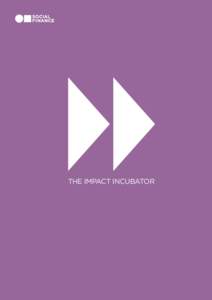 THE IMPACT INCUBATOR  THE IMPACT INCUBATOR Foundations take a long term view on addressing social issues and refuse to walk away from issues that are not glamorous or fall out of political favour. They fund charities ta